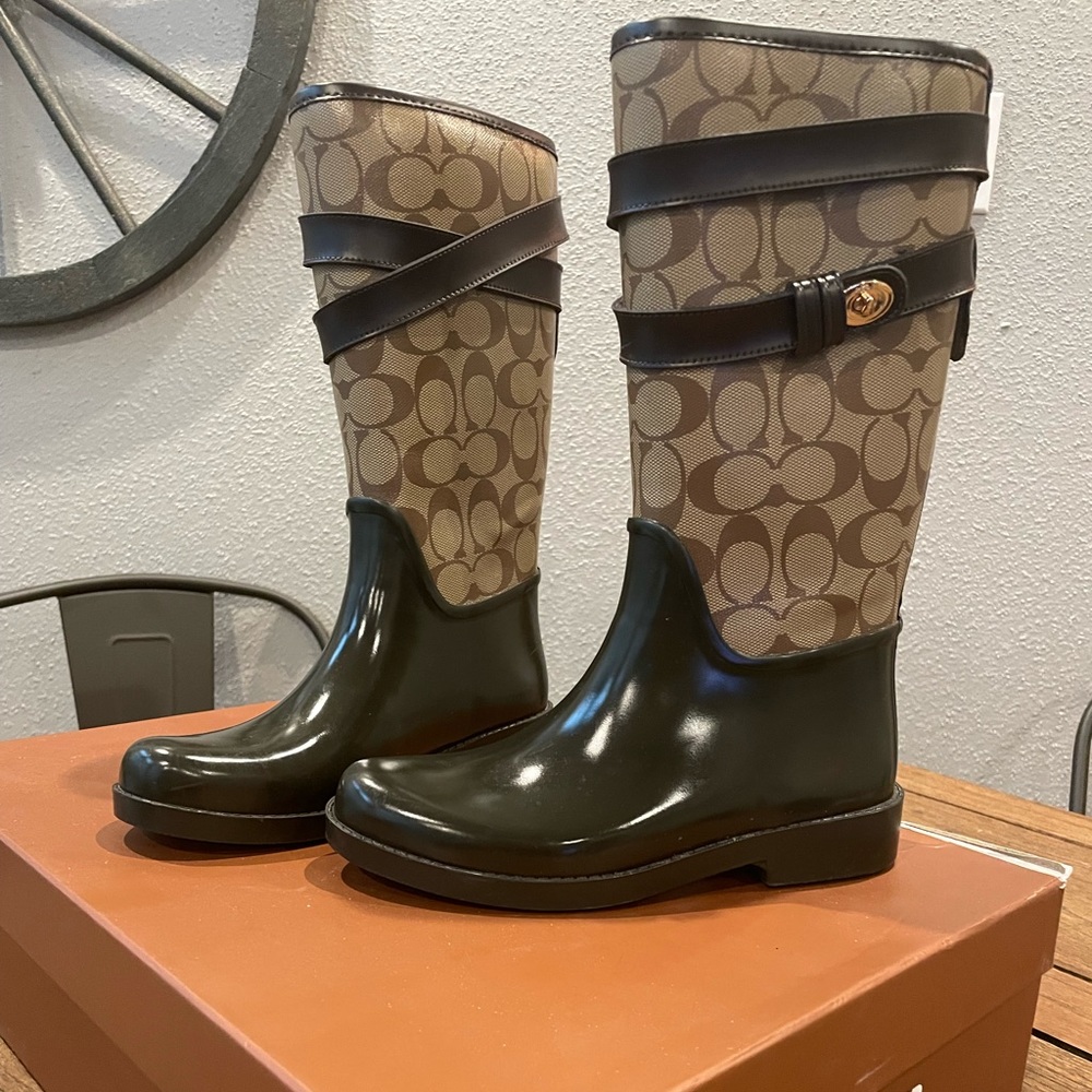 Coach Signature Rain Boots